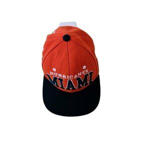 Miami Hurricanes Embroidered Snapback Orange Green Zephyr Snapback Hat Cap OS